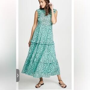 Banjanan Iris Maxi Dress in Green Sz XS‎